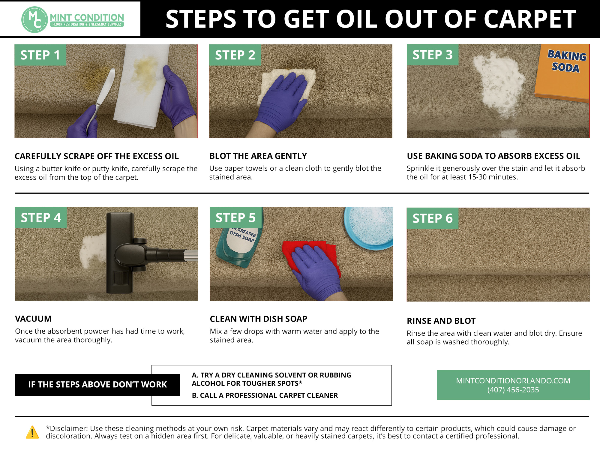 Step-by-step-to-get-oil-out-of-carpet- Step by step to get oil out of carpet