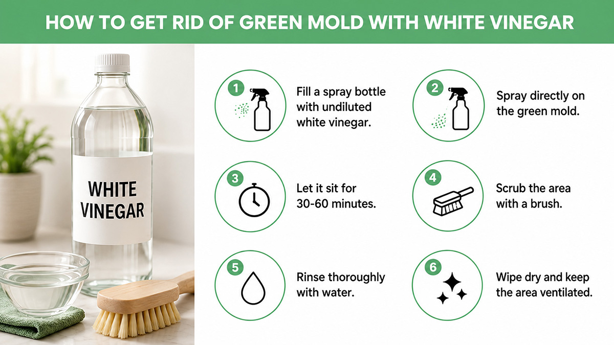 How-to-Get-Rid-Green-Mold-White-Vinegar How to Get Rid Green Mold White Vinegar