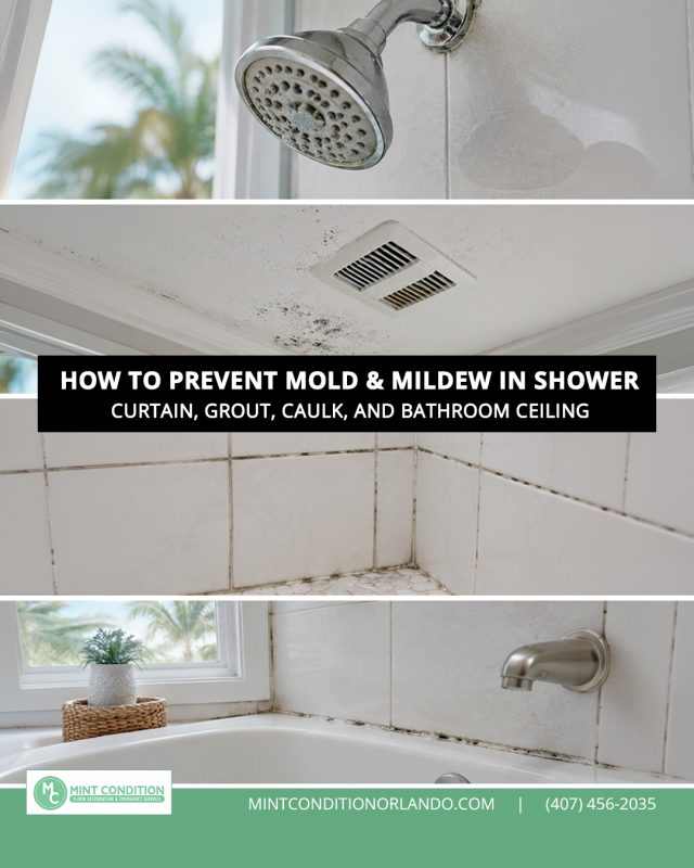 How to Prevent Mold and Mildew in Shower: Curtain, Grout, Caulk, and Bathroom Ceiling