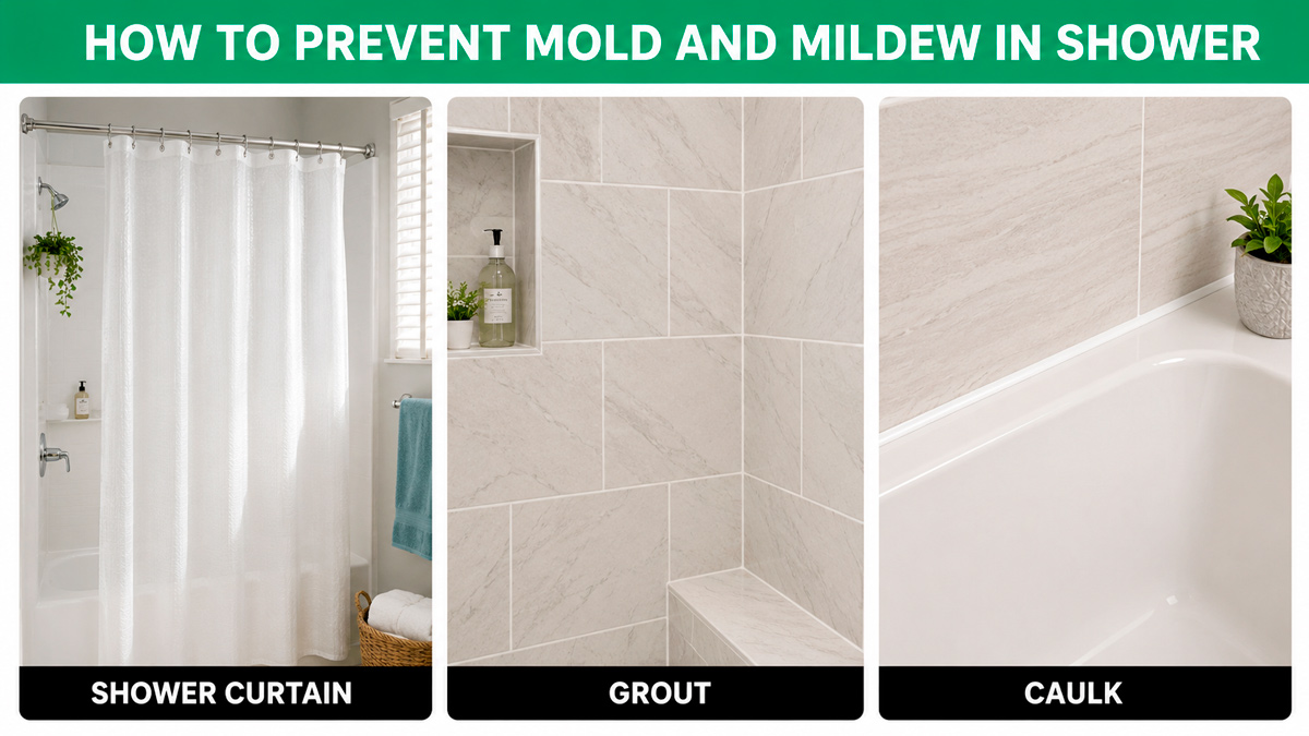 How to Prevent Mold and Mildew in Shower
