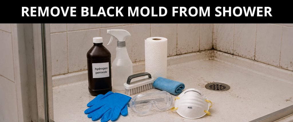 Remove Black Mold from Shower