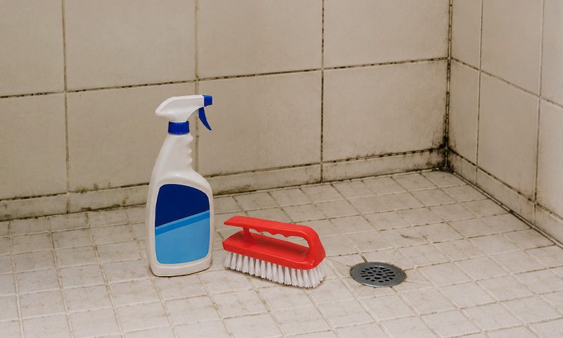 Getting Rid Of Shower Mold Grout Caulk Curtain Tiles and Ceiling