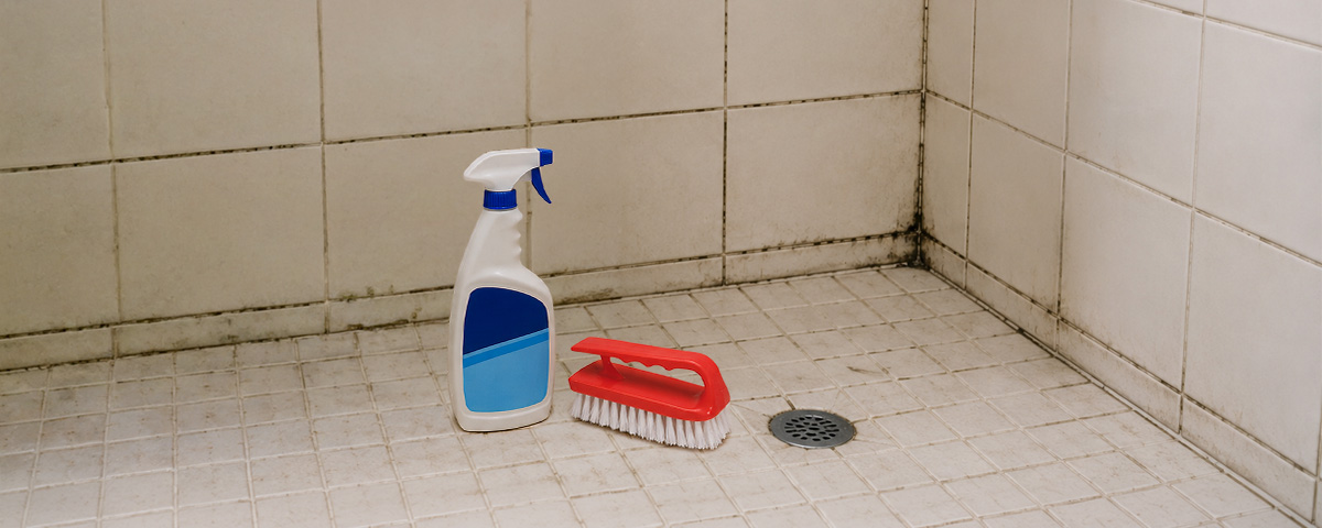 Getting Rid Of Shower Mold Grout Caulk Curtain Tiles and Ceiling